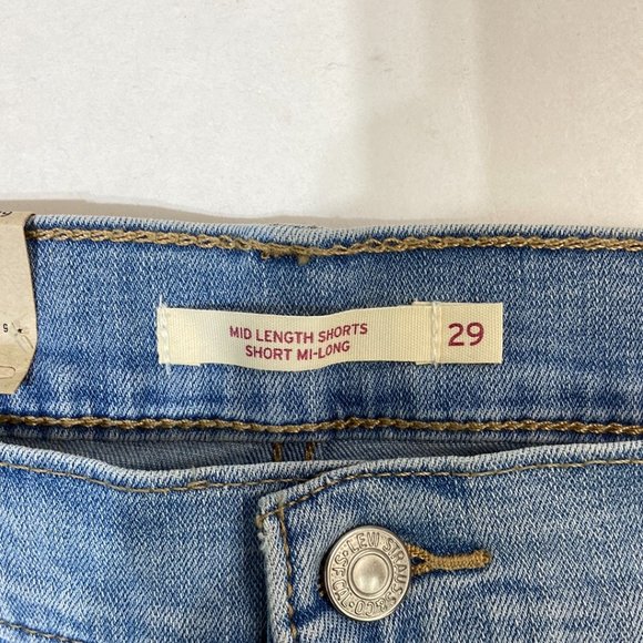 Levi’s Denim Women's Shorts Medium Washed - Size 28 - Picture 5 of 8